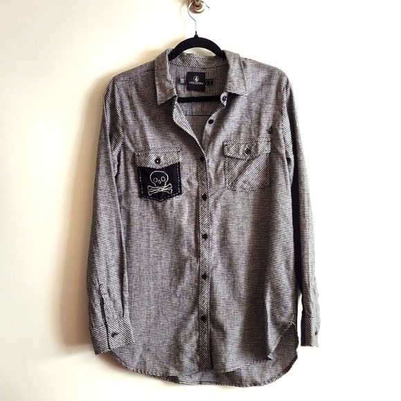 Volcom Houndstooth longsleeve shirt - Picture 1 of 5